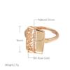 Luxury Glossy Hollow Flower Ring Women  Rose Gold Color Natural Zircon Wedding Bridal Ring Fashion Fine Daily Jewelry