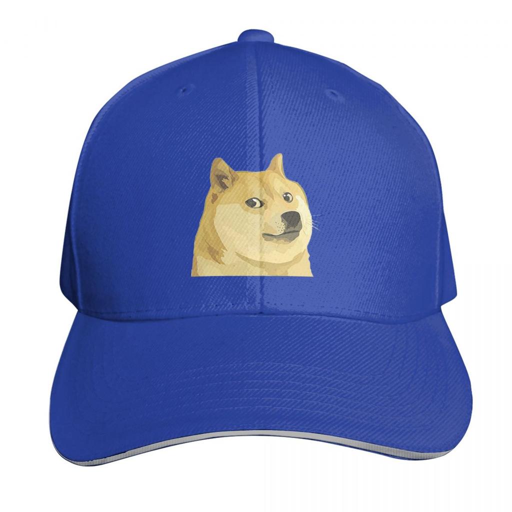 Doge The Dogecoin Funny Bitcoin Cap Fashion Casual Baseball Caps Adjustable Hat Hip Hop Summer Unisex Baseball Hats