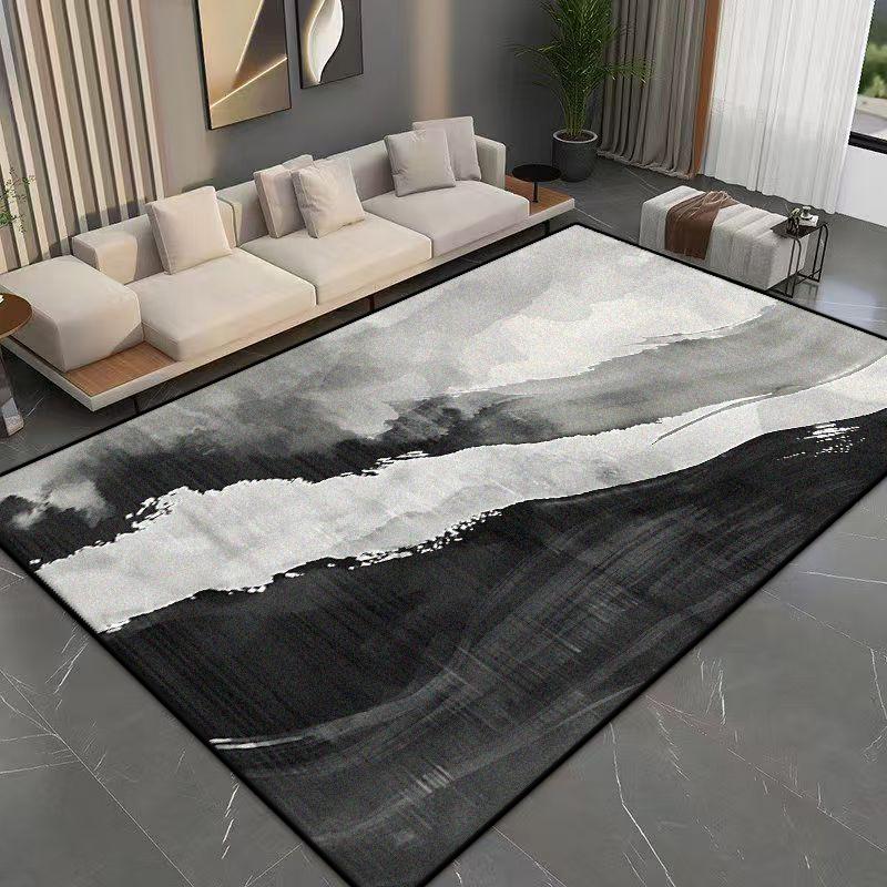Modern Abstract Flannel Carpet Bedroom Decoration Large Area Rugs Sofa Side Carpets for Living Room Soft Fluffy Lounge Floor Mat