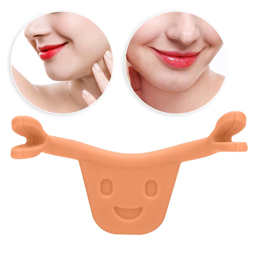 Face Trainer Facial Smile Maker Trainer Forming Mouth Exerciser for Lip Tattoo (Orange)