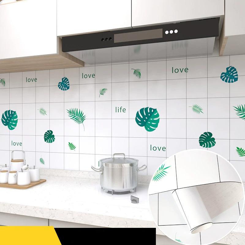 

1 рулон Наклейка для кухонной плиты, столешницы, маслостойкая, самоклеящаяся, термостойкая, для ремонта, 500 см, обои водонепроницаемые 60CM*1M