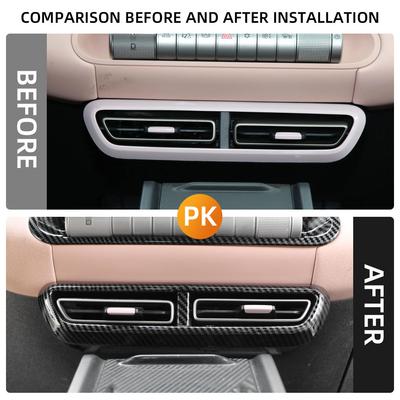 For BYD Dolphin Mini Dolphin Surf Seagull 2025 2025 LHD Air Conditioning Vent Frame Sticker Trim Cover Styling Accessories