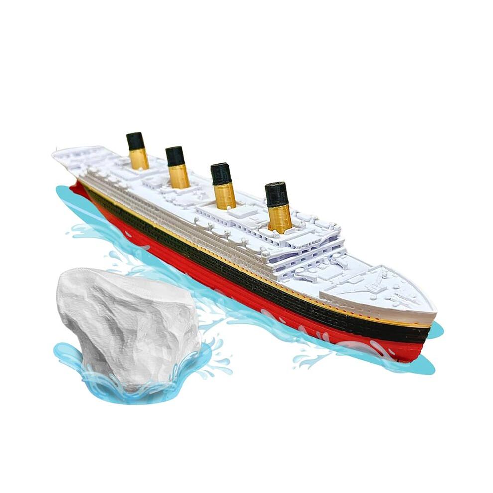 Realistic, Split-in-two Titanic Bath Toy and Pool Toy, Titanic Topper, Historically Accurate, Breakable Titanic Boat