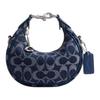 Jonie 15 Logo Print Silver Hardware Signature Denim Mini Shoulder Crossbody Bag Women Bags Blue CAO04-LHRHY