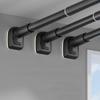Retractable Clothes Drying Rod Easy To Install Spring Tension Curtain Rod Metal Telescopic Rods for Shower or Window