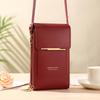 Mobile phone bag, women's crossbody bag, lightweight mini women's shoulder bag, touch screen