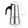 300ml Moka Pot Stainless Steel Espresso Maker Latte Maker Percolator  Cafe Brewing