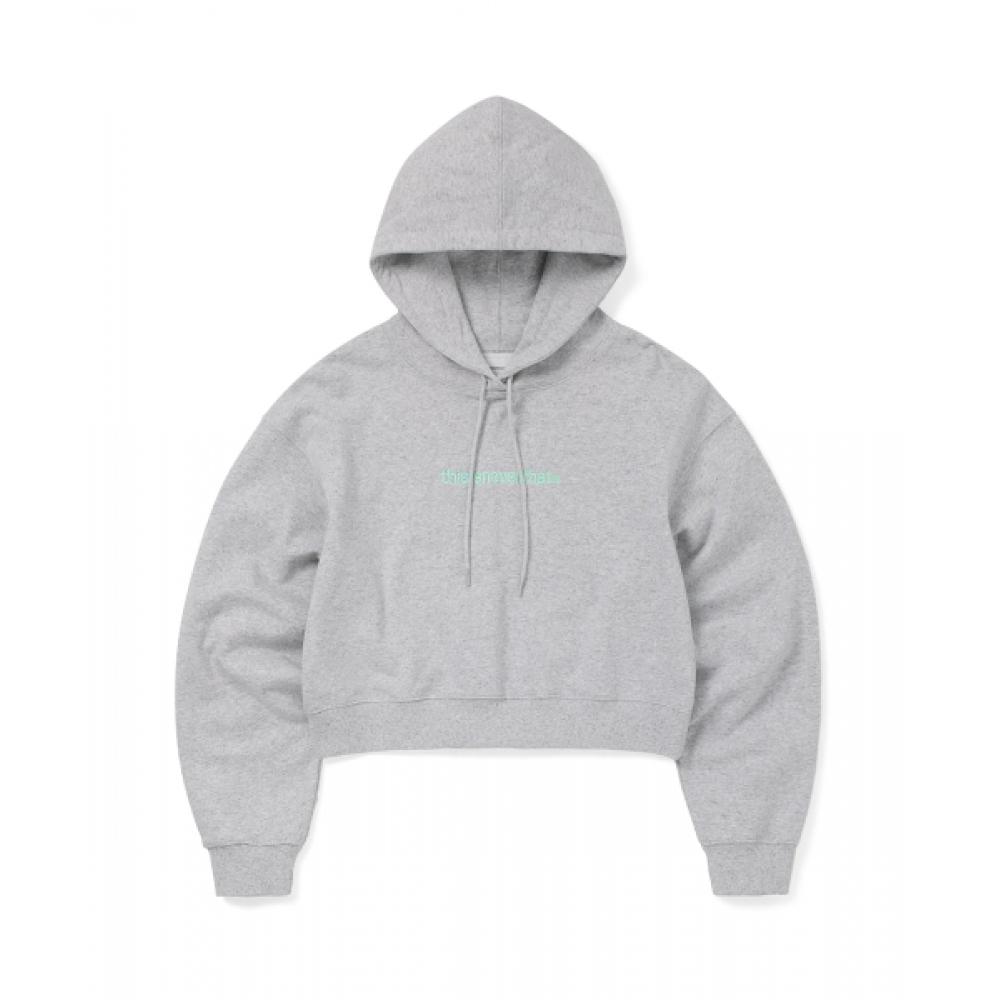 ThisisneverThaT T Logo W Hoodie heaTher Grey S