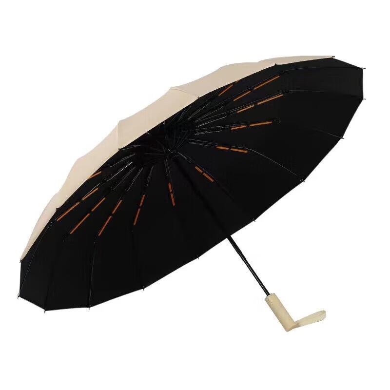 BAHAINIAO 24-Rib Fully Automatic Umbrella for Sun And Rain, Tri-Fold Sun Protection, UV-Resistant, Large Size, Portable for Wome