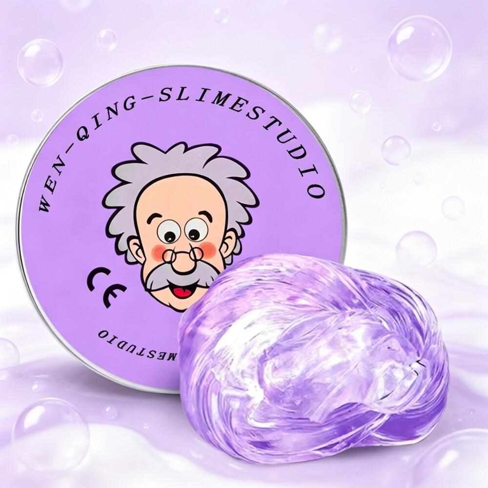 New Old Man Shape Liquid Squishy Stress Relief Toy, Transparent Crystal Slime Fluffy Foam Putty, Safe Bouncy Stretchy Color Slime Sensory Toy For Kids