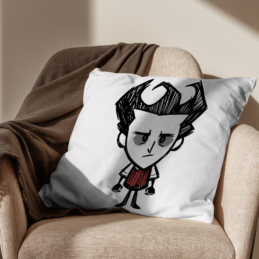 Game HP SAN Dont Starve Pillow Case Square DoubleSided Printing Short Plush Sofa Cushion Cover Bedroom Bedside Pillow