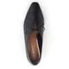 HIMIKO Himiko Center Slit Ribbon Pumps, Black, Size 651312, Low Heel, Genuine Leather, Soft Cushion, Size 245