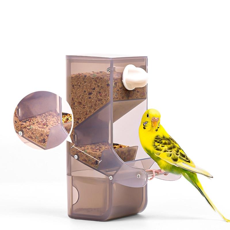 Bird Feeder Automatic Hanging Cup Food Dish for Cockatiels Canaries for Sun Conu