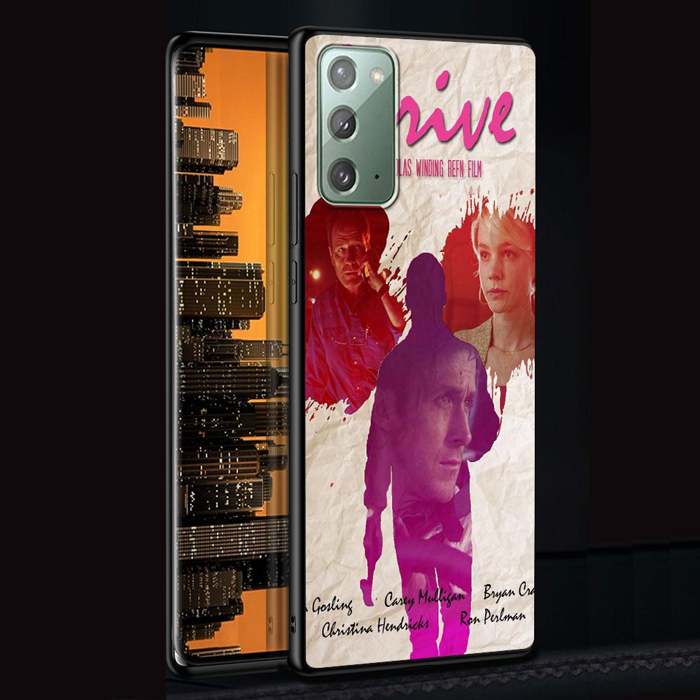 Movie Drive Ryan Gosling Art Case for Samsung Galaxy Note 20 Ultra 8 10 Lite 9 TPU Phone Cover Note 10 Plus Black Soft Shell