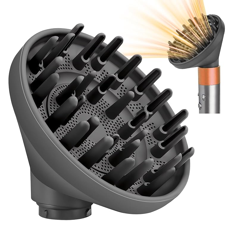 Diffuser Attachment for Dyson Airwrap Styler - Enhanced Curl Definition, Quick Dry Technology, Compatible with Dyson Airwrap Attachments