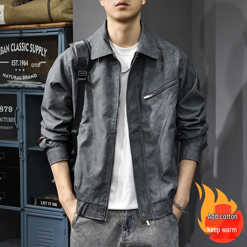 Pánská retro kožená pilotní bunda Maillard Cool na podzim a jaro 2025