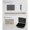 CARL Cash Box A6, Grey, Coin & Note Storage with Double Lock System