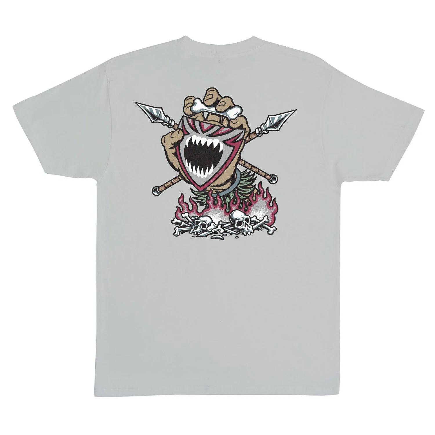 Santa Cruz Skateboards Shirt Salba Screaming Witch Doctor Ice Grey 4XL