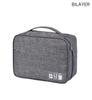 Borsa portaoggetti per cavi Organizzatore elettronico digitale impermeabile Porta dati USB portatile Borsa portaoggetti per cavo da viaggio