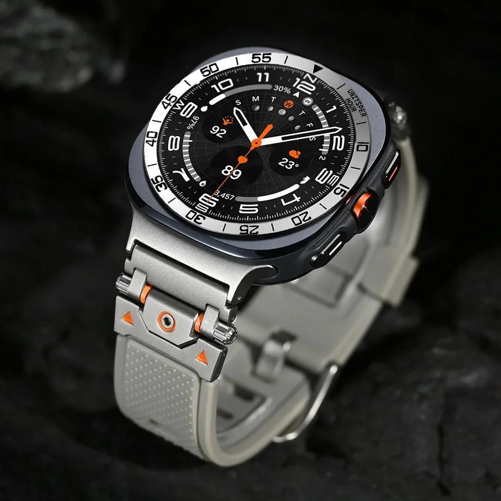 Bezel Ring For Samsung Galaxy Watch Ultra 2025 Metal Scale Rotation Circle New For Galaxy Watch 7 Ultra 47mm Protective Ring