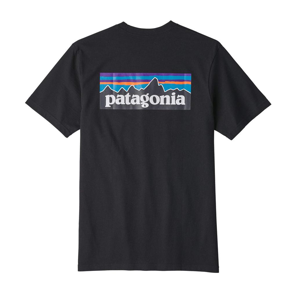 Patagonia Logo Short Sleeve Black 39174 Men's P-6 Responsibili-Tee T-Shirt, (BLK), XXL,