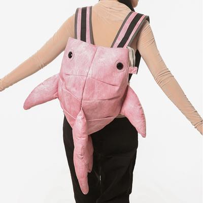 High Appearance Cute Zoo Whale Backpack Funny Animal Character Schoolbag Large-Capacity Stain-Resistant Backpack