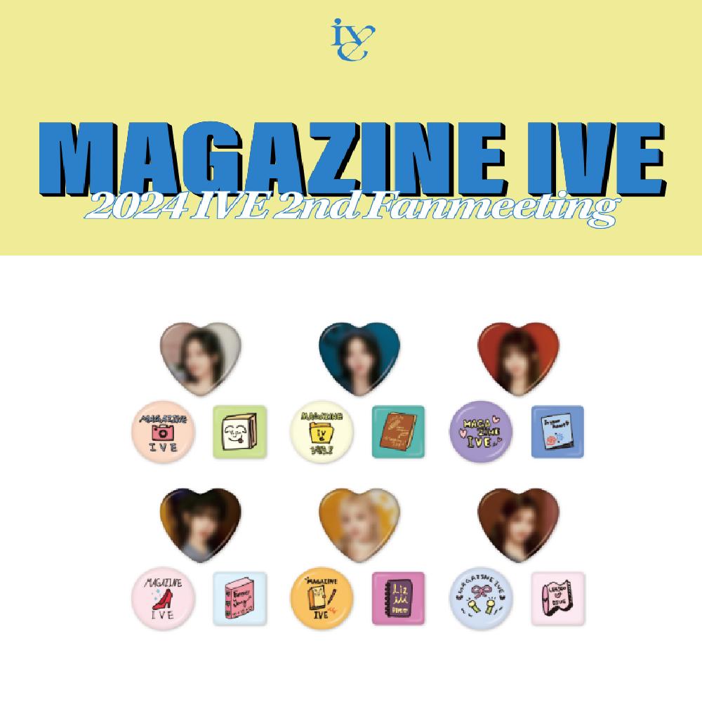 

Предзаказ IVE 2nd Fanmeeting MAGAZINE 2024 IVE Набор случайных значков с кнопками