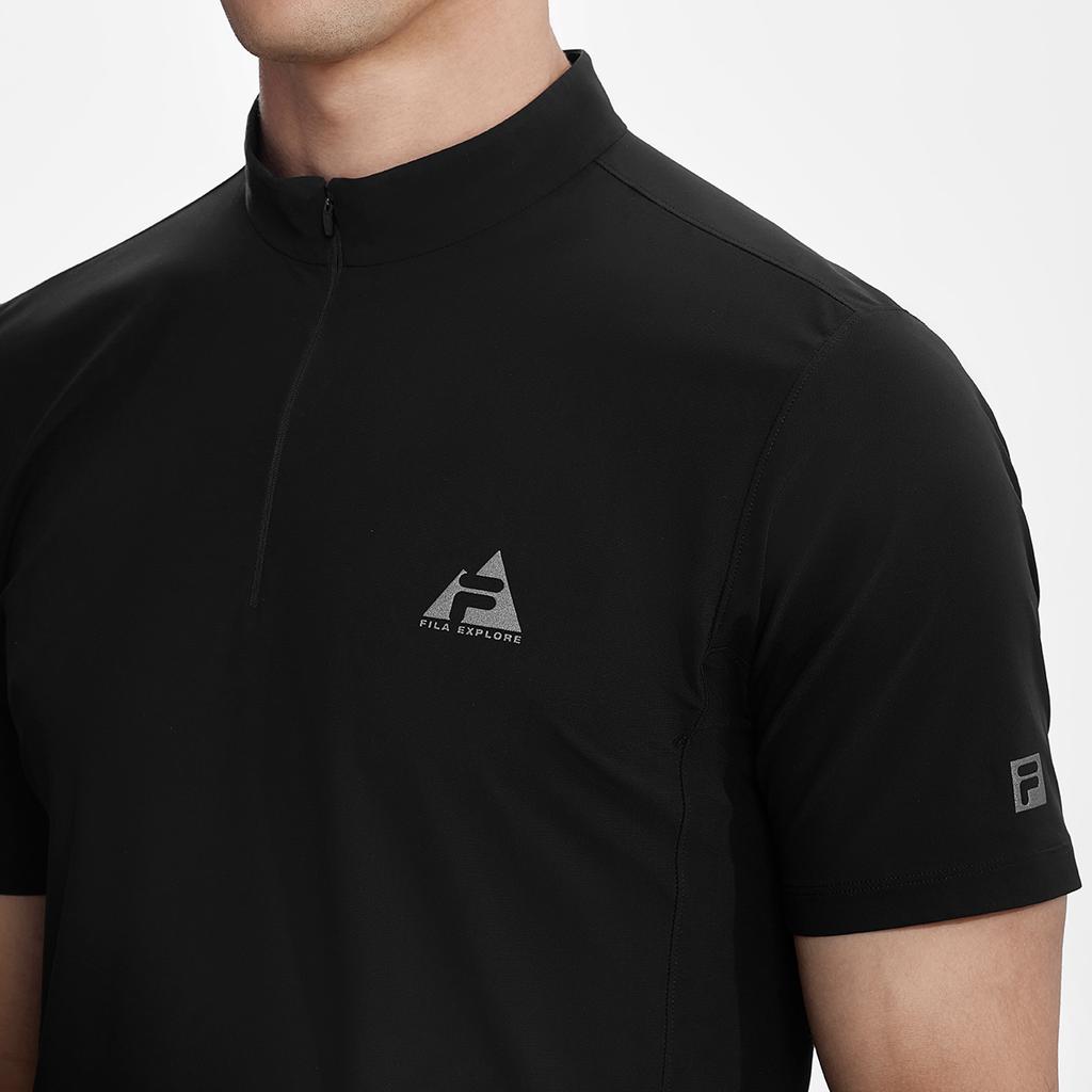 Fila Explorer Short Sleeve Solid Color Pullover T-Shirt Men Tops A11M627104F-BK