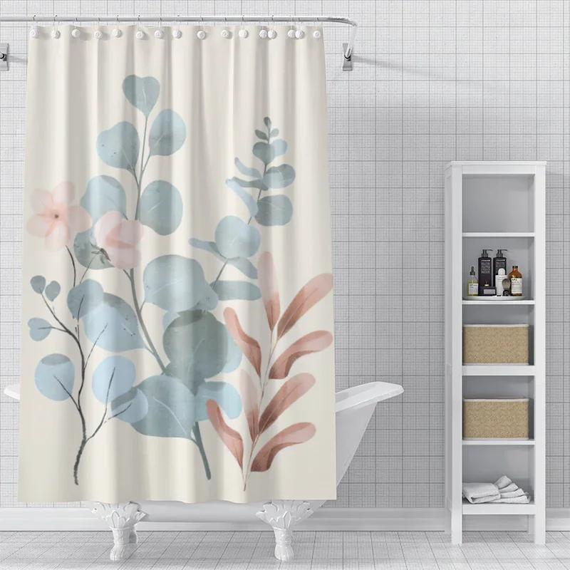 

Домашние шторки для душа для ванной водонепроницаемая ткань Современный скандинавский стиль занавеска для ванной 180x200 240x180 милая собака смешная 90x180cm