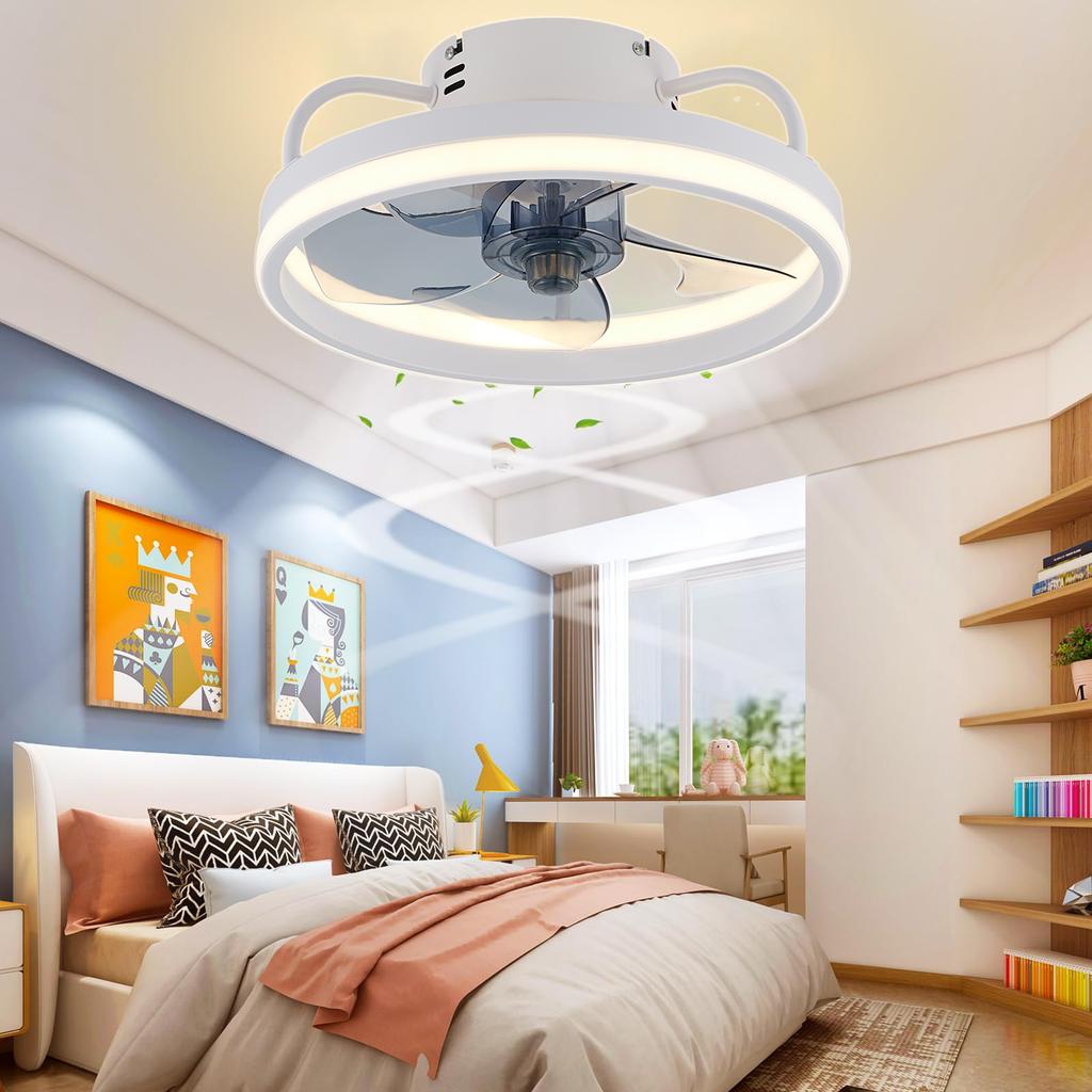 Modern Ceiling Fan With Light Room Decoration Ceiling LED Light Fan with Remote Electric Fan with LED Lamp for Home Room Bedroom