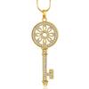 Korean Style Long Sweater Chain With Key Pendant For Women Gift