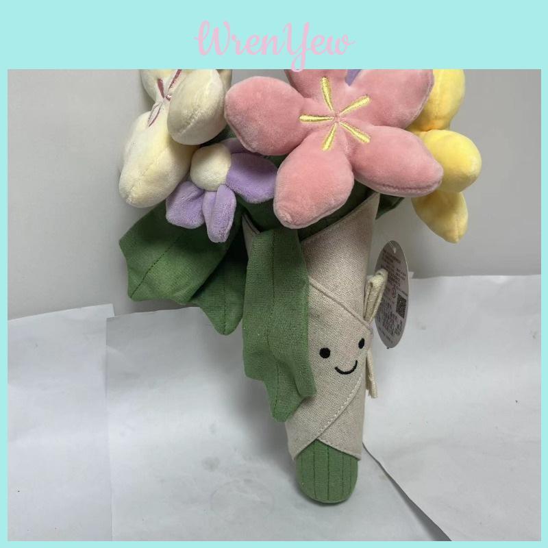 Adorable Floral Plushie Doll Soft Short Plush Stuffed Toy Figurine 16 Inches