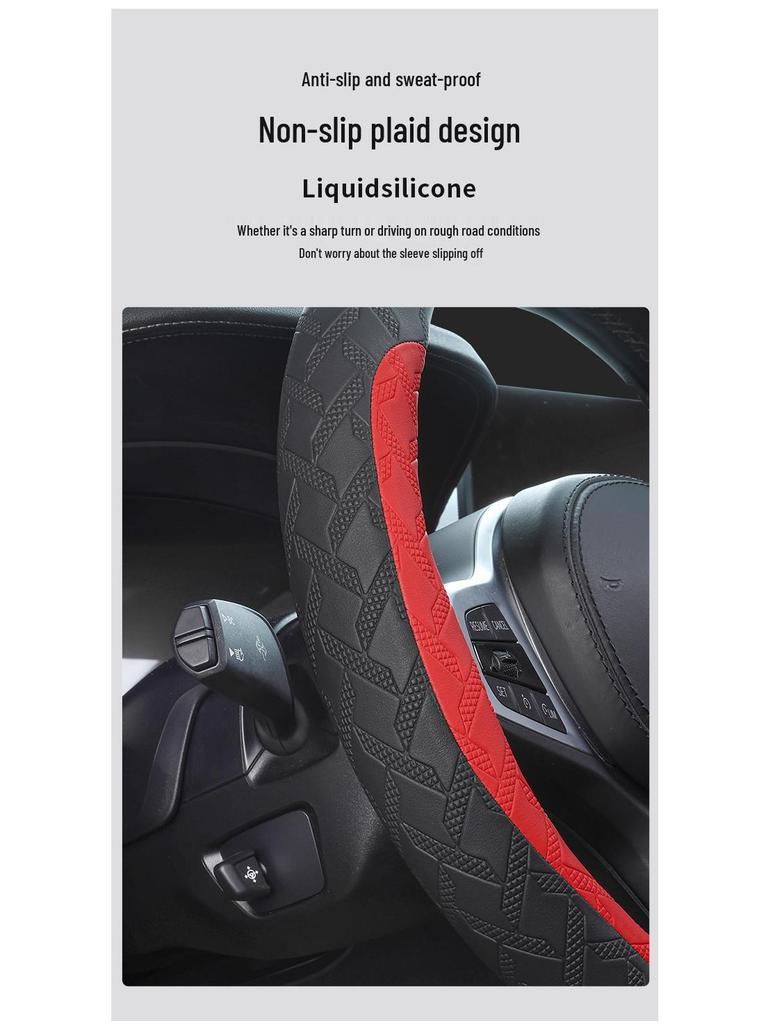 Cadillac Steering Wheel Cover for XT4, XT5, XT6, CT4, CT5, XTS, ATSL - Non-slip, All-Season Grip