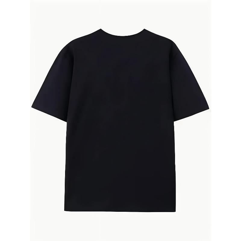 Europäische Größen Herren Strass Pailletten Totenkopf Print T-Shirt - Lebendige Limitierte Edition Retro Grafik T-Shirt, Normale Passform Rundhals,