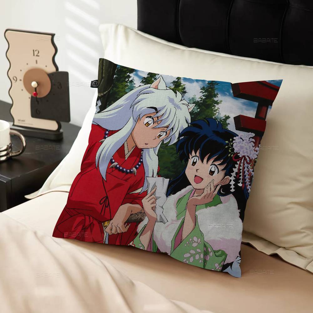 Inuyasha Anime Personalized Pillow Dust Cover Bedroom Kids Party Decoration Pillowcase Birthday Children Gift