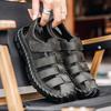 Fashion 38-48 Business Men's Shoes Breathable and Classic Retro Style Adult Formal Office Dress Up Party Summer Sandals Handmade