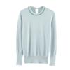 European and American Style, New Women's Clothing, Fashionable and Versatile Cross-border French Crew Neck Solid Color Jewelry Knitted Sweater