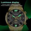 MEGIR Fashion Men's Watches Waterproof Stainless Steel Business Casual Wristwatch with Chronograph Male Clock Reloj Hombre 2221