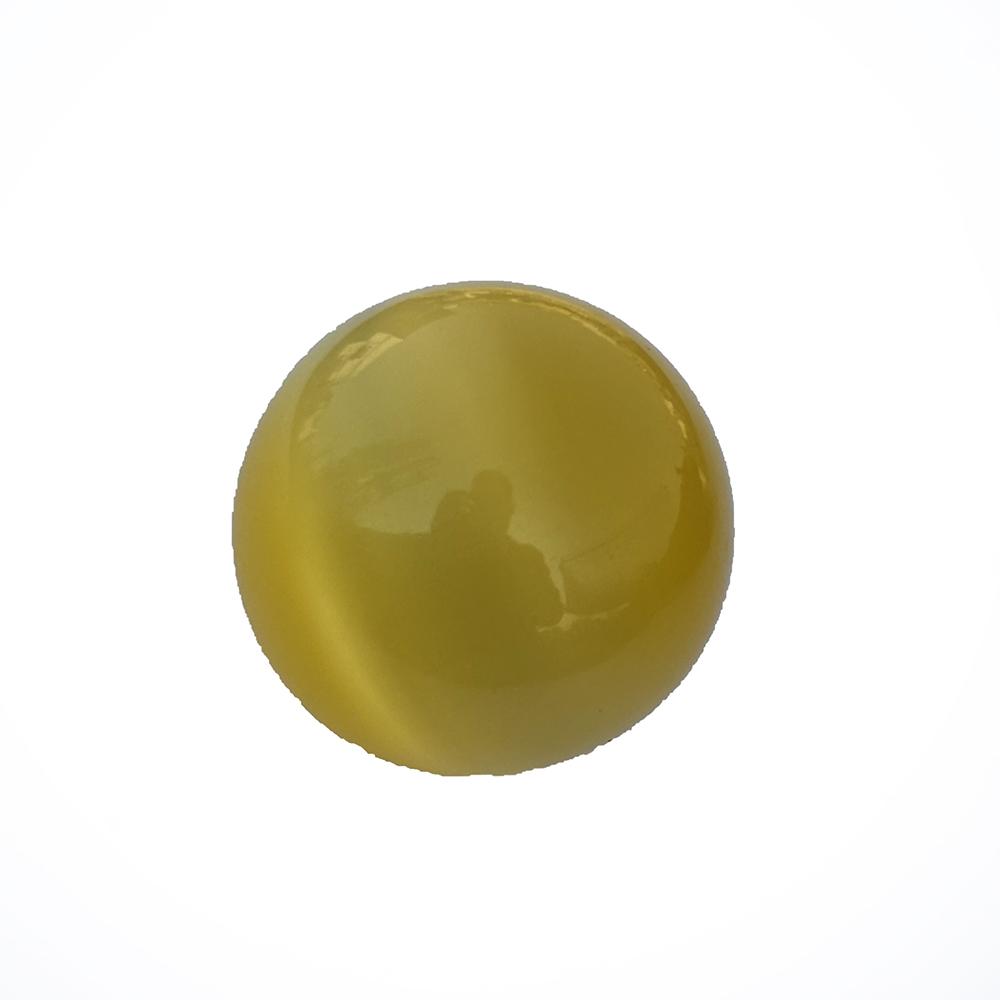 Natural Yellow Cat's Eye 473.15 Ct Round Cut   Gemstone For Collection