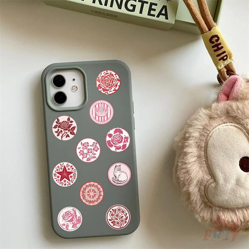 500Pcs/Roll Vintage Pink Art Series 02 Kids Rewards Stickers - DIY Scrapbooks Album Decor Sealing Label Decals