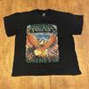 Santana 2024 Oneness Tour T Shirt Medium Counting Crows Black Band Tee