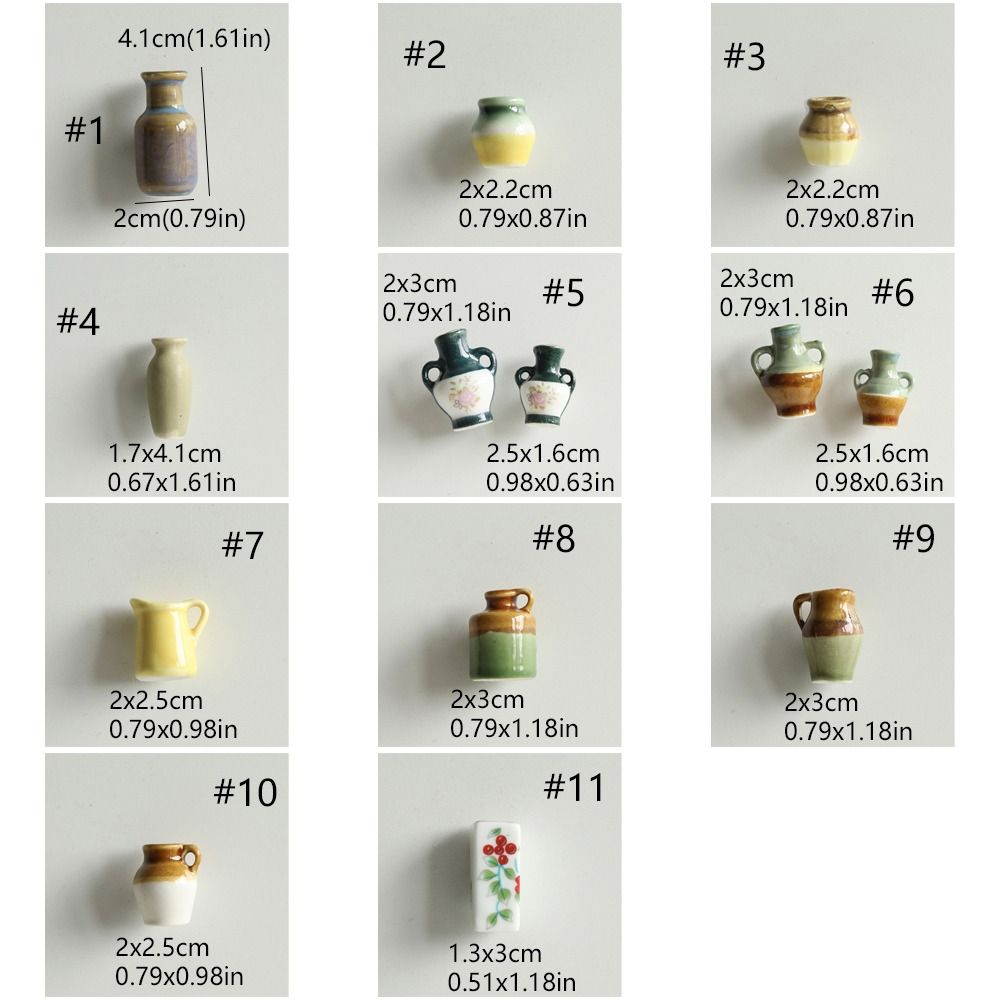Handmade Vase Fridge Magnets Decorative Flower Arrangement Magnet Mini Ceramic Vase Office Decor