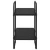 Bookshelf 2 Tiers 80 x 35 x 70 cm PB Black Oak Effect
