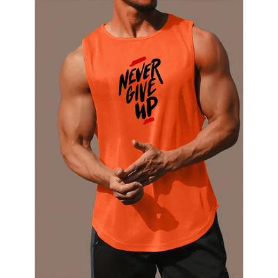 Yaz Günlük Egzersiz Erkek Atlet Dış Mekan Sporları Koşu Fitness Erkek Kolsuz Tişört