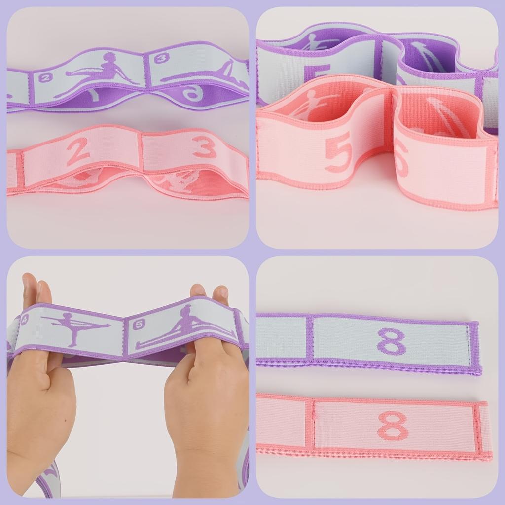 1pc,Stretch Yoga Strap-Leg Stretching Strap Suitable for Dance Yoga Pilates Exercise Elastic Pull-Up Bands for Women and Men.