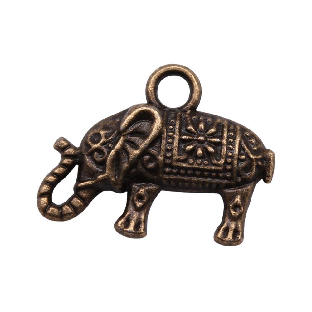 Charms Small Elephant Pendants Kids' Jewelry Materials QC115