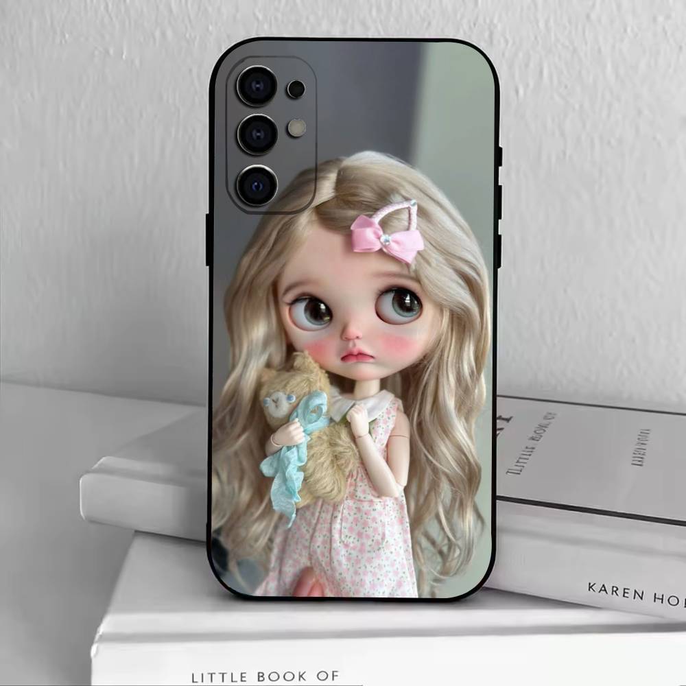Cute Blythe Doll-D  Phone Case Black Silicone Soft For Samsung S25,S24,S21,S22,S23,S30,Ultra,S20,Plus,Fe,Lite