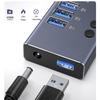 USB 3.0 Hub with Switch PD, Fast Charging Docking Station for Apple, iPhone 7, Xiaomi, Huawei.