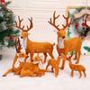 Creative Christmas Elk Ornament 15/20/25/30/35cm Party Dining Table Decor
