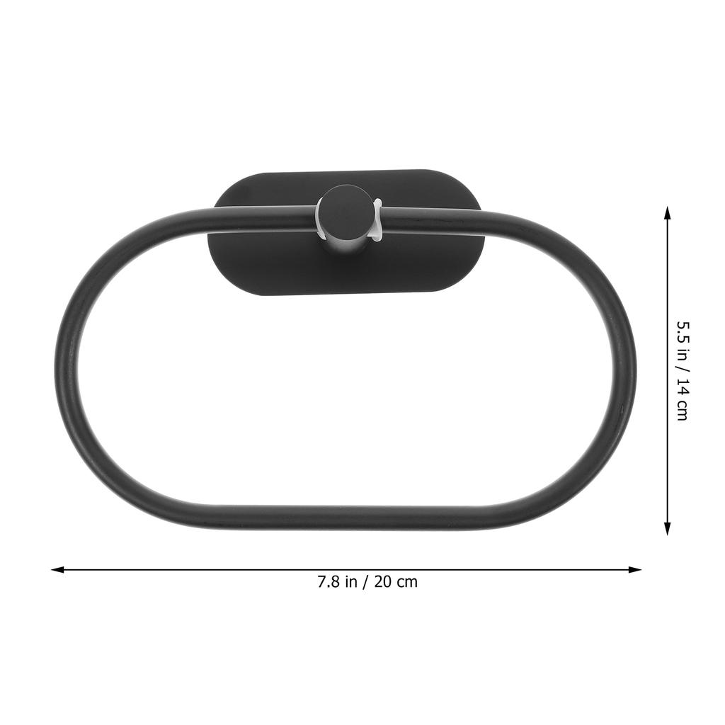 Stainless Steel Towel Ring Rust-Proof Modern Bathroom Kitchen Holder Wall Mounted Punch Free Hanger Home Supplies Towel